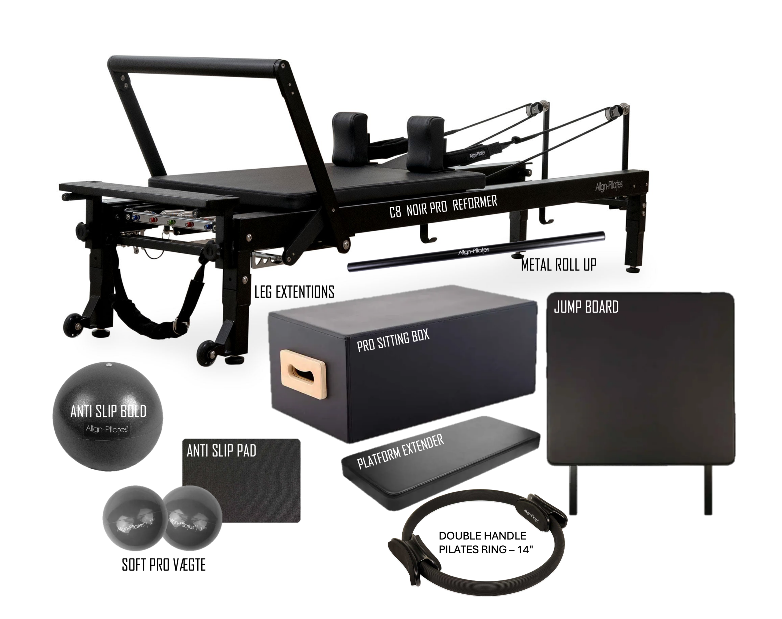 C8 NOIR PRO Pakke skabelon